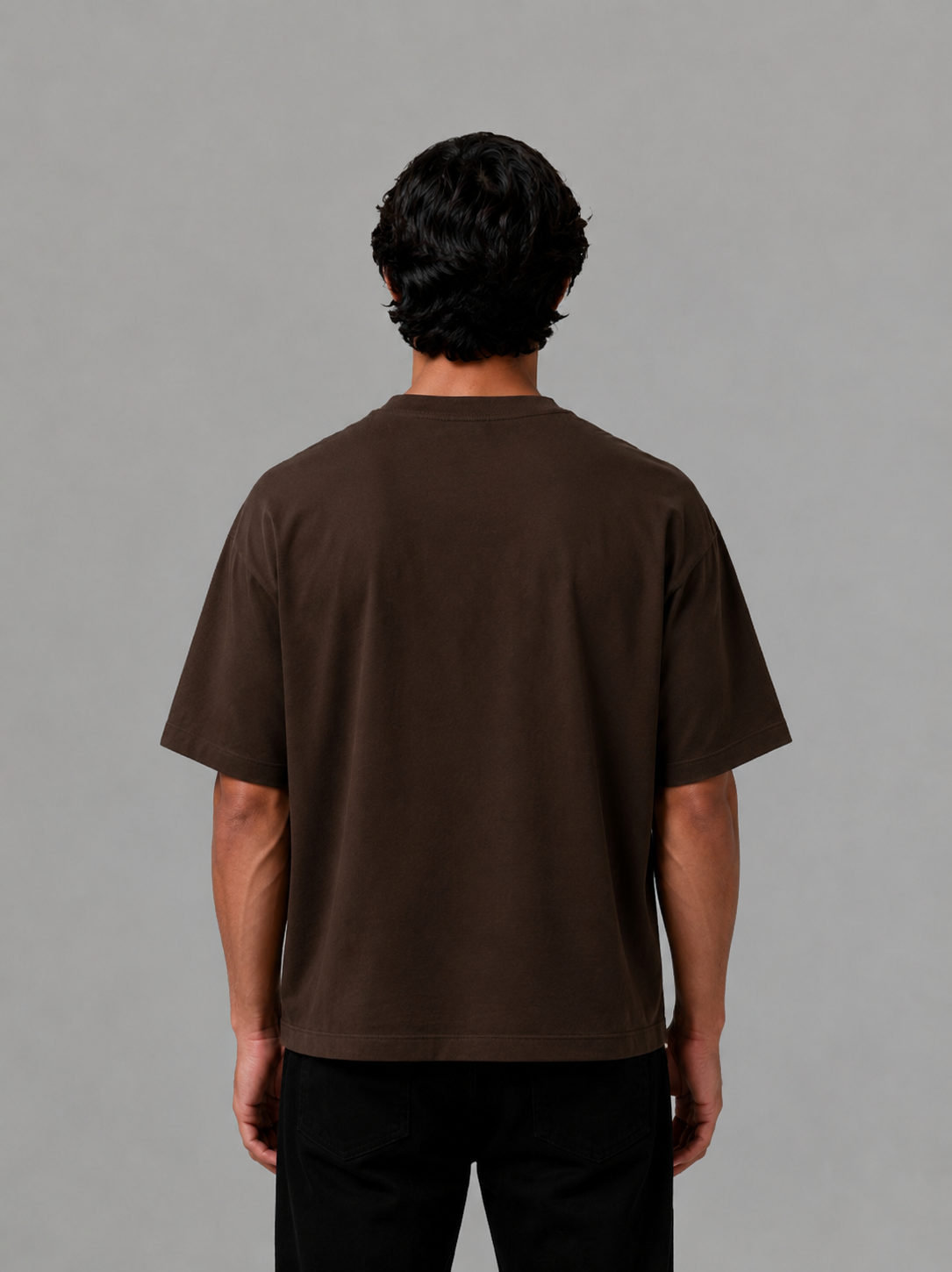 Brown over Size T-Shirt