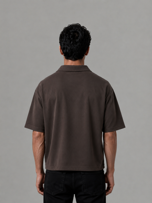 Brown Polo Box Fit