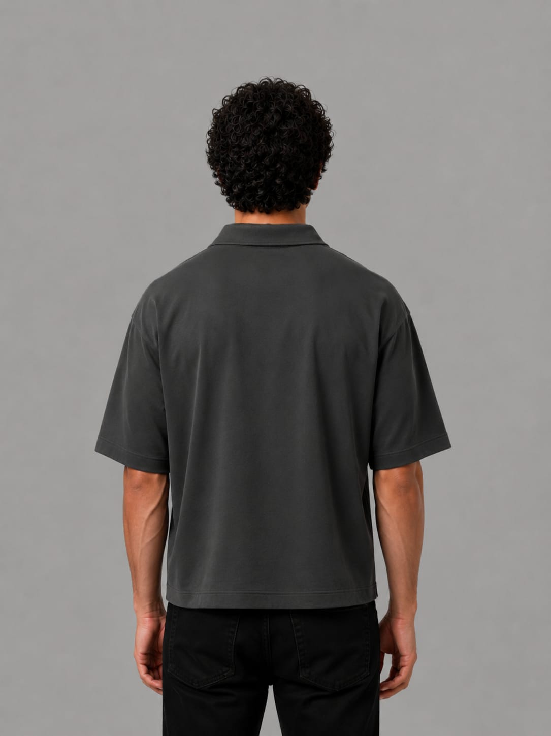 Gray Polo Box Fit