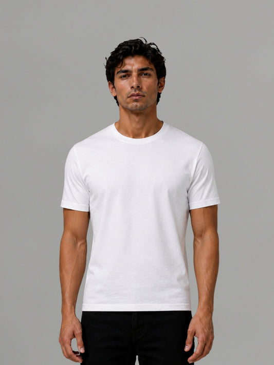 White Slim Fit T-shirt