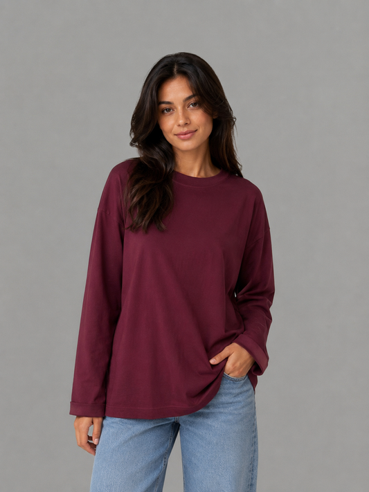 Burgundy Women T-Shirt