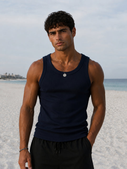 Navy Tank Top
