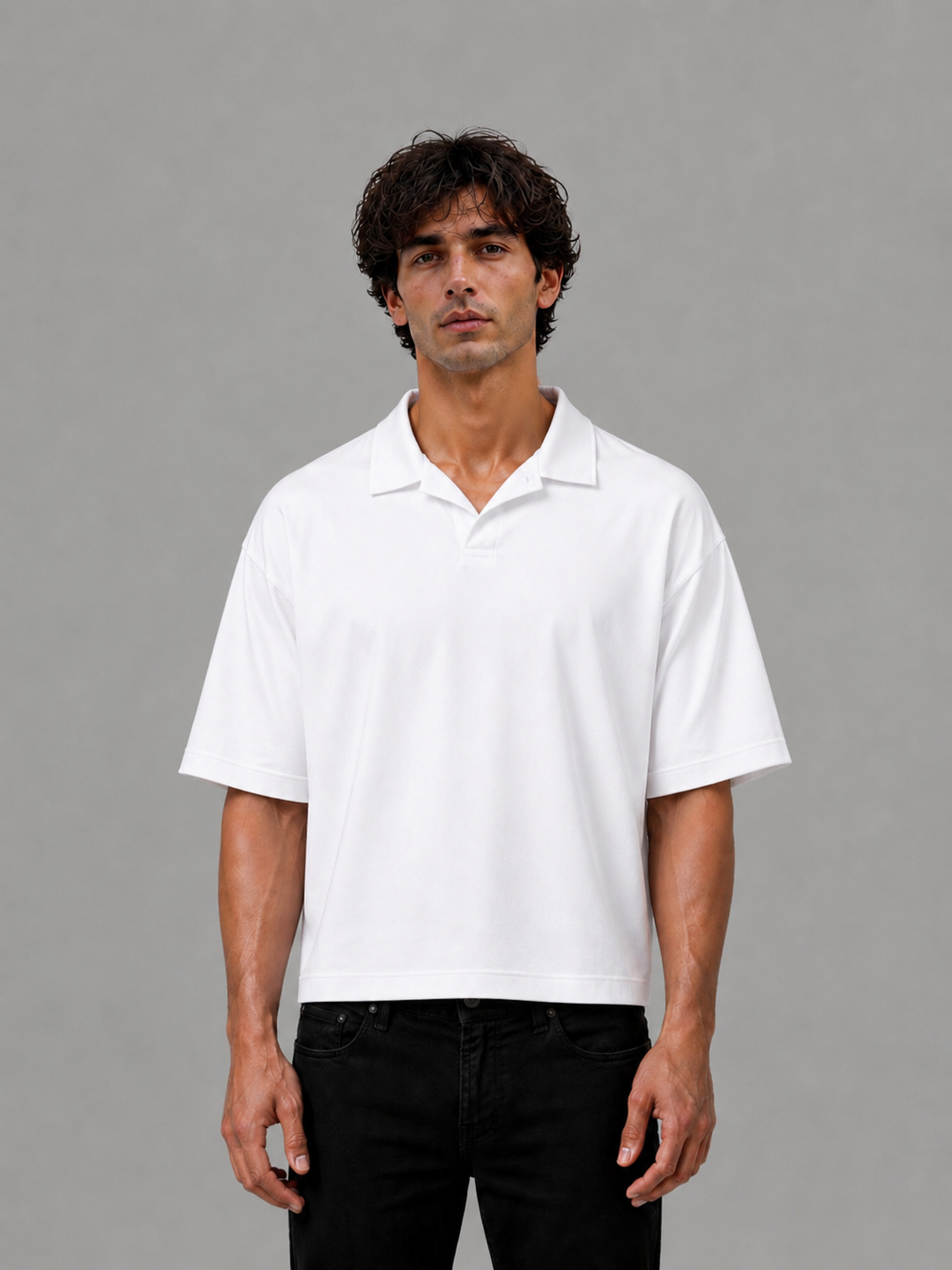 White Polo Box Fit