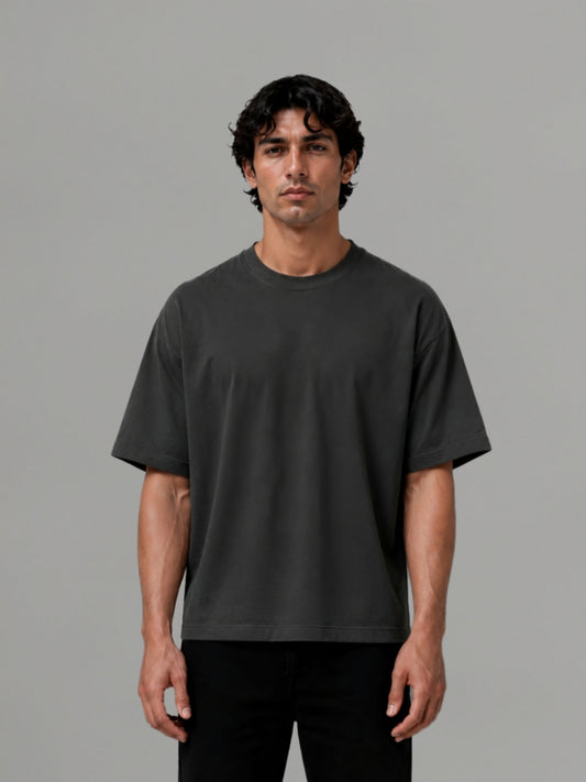 Gray over Size T-Shirt