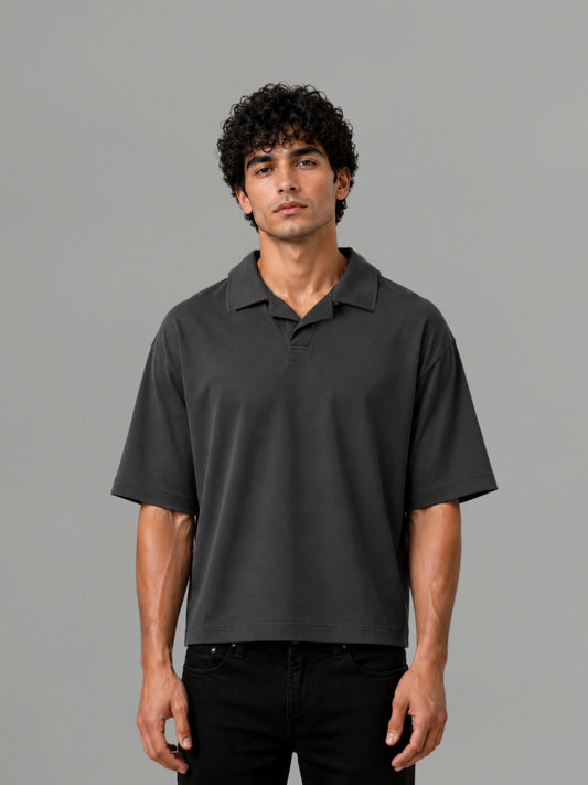 Gray Polo Box Fit