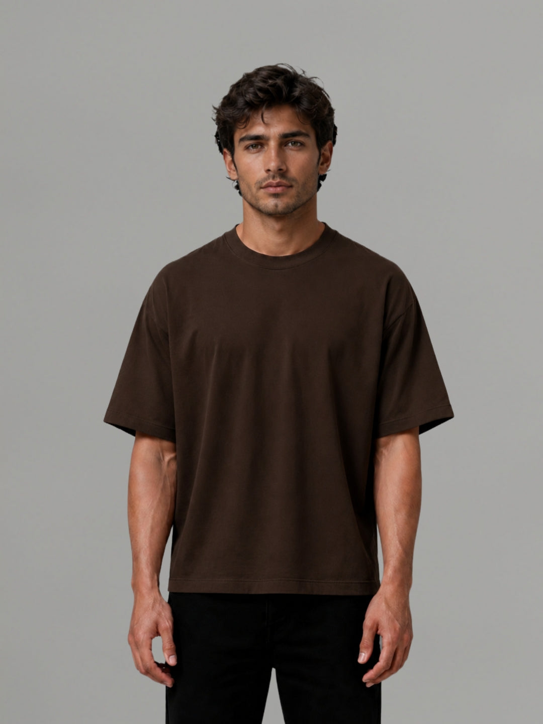 Brown over Size T-Shirt