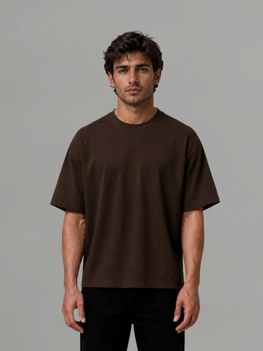 Brown over Size T-Shirt