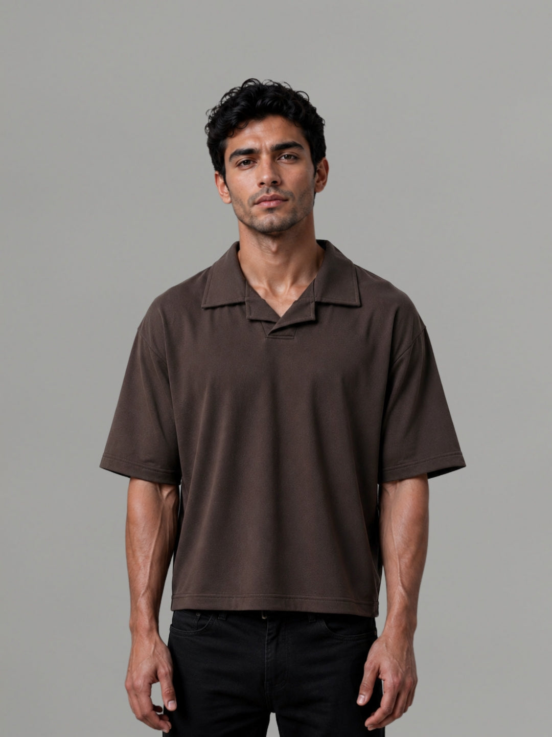 Brown Polo Box Fit
