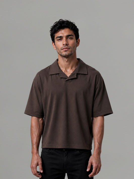 Brown Polo Box Fit