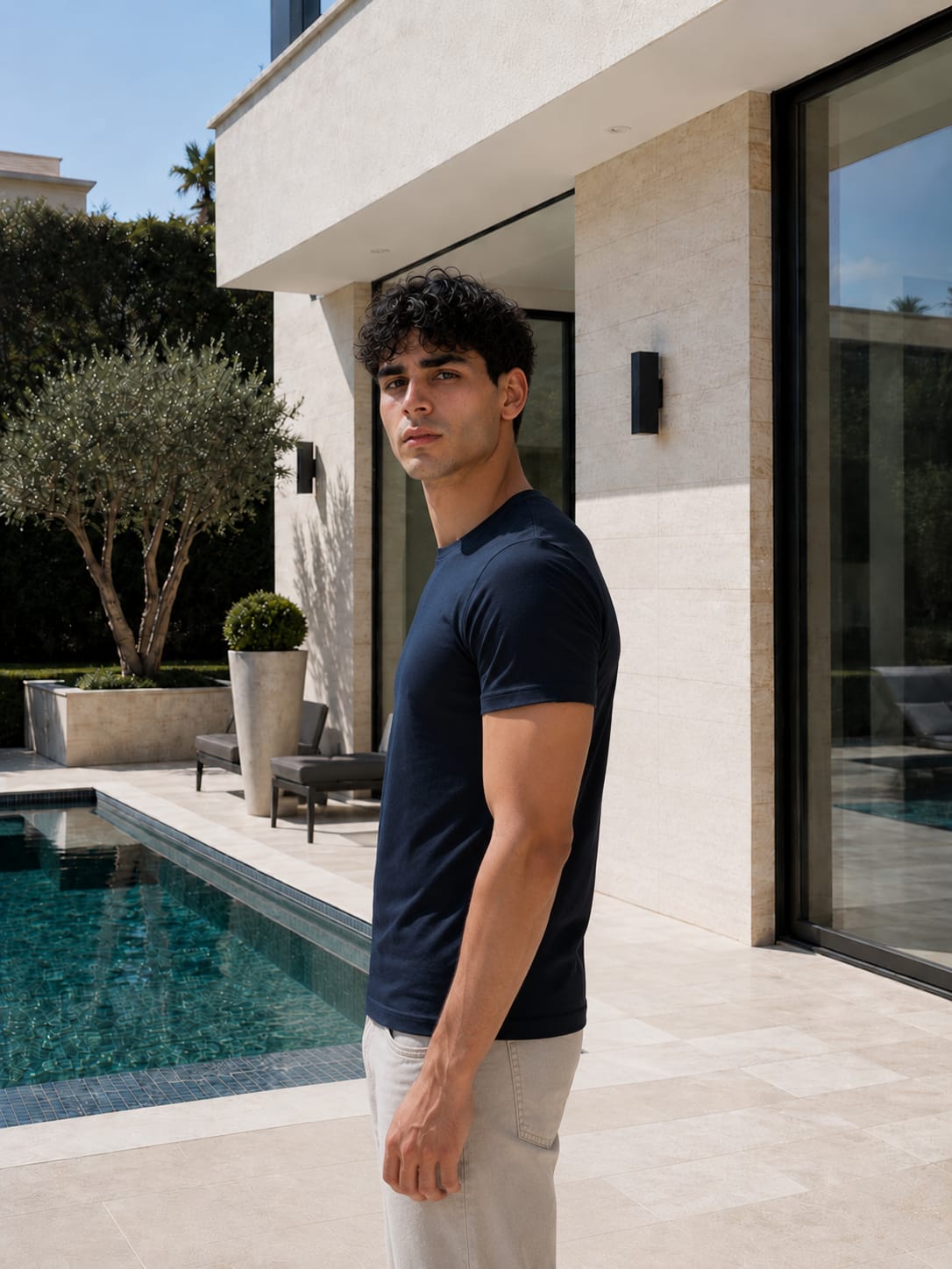 Navy Slim Fit T-shirt